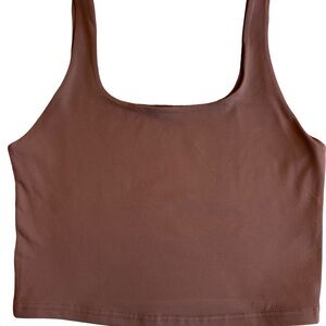 ReoRia Brown Crop Tank Top Large